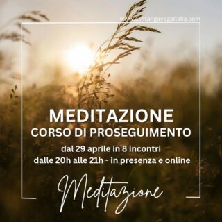 Le novità di questa settimana per quanto riguarda la MEDITAZIONE non sono ancora finite! Da mercoledì 29 aprile ospitiamo il CORSO DI PROSEGUIMENTO tenuto da @fabio_petruzzi che si svolge su 8 settimane, ogni giovedì sera (eccetto la prima lezione che sarà di mercoledì) dalle 20h alle 21h circa. 

A chi si rivolge?
💫 a te che hai già fatto un corso base di meditazione con Fabio;
💫 a te che hai partecipato ad una AYI Assisting Academy;
💫 a te che hai fatto un ritiro in passato con noi di Ashtanga Yoga Italia 

Qual è l'obiettivo?
Il corso di proseguimento si pone come obiettivo quello di consolidare la tua pratica di meditazione, aiutarti a instaurare una tua routine di meditazione se lo desideri, darti un appuntamento settimanale a sostegno della tua self-practice se già ne hai una, esplorare / consolidare nuove tecniche di consapevolezza, aiutarti a stare più a lungo con le tecniche già esplorate nei corsi base. 

Queste le date precise:

🔸️mercoledì 29 Aprile ⚠️
🔹️giovedì 07 Maggio
🔹️giovedì 14 Maggio
🔹️giovedì 21 Maggio
🔹️giovedì 28 Maggio
🔹️giovedì 04 Giugno
🔹️giovedì 11 Giugno
🔹️giovedì 18 Giugno

✦ CONTRIBUTO RICHIESTO:
EARLY BIRD a € 150 (con uno sconto già applicato di €30 rispetto alla quota consueta di € 180), per chi si iscrive entro sabato 2 maggio

📧 Per info e iscrizioni, contatta direttamente Fabio alla mail fabioyogadao@gmail.com 

Ti aspettiamo! ❤

Ashtanga 
Yoga
Italia
Milano
Meditazione

#AshtangaYogaItalia #yogaforeveryone #meditazione #consapevolezza